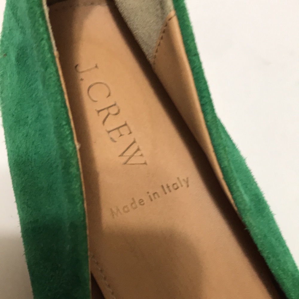 J. Crew Green Suede Ballet Flats - Picture 8 of 12